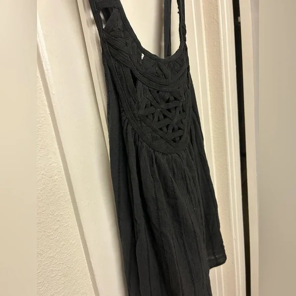 Billabong Black Tank Y2K Tunic Size Small Beach Top Shirt Long Tank - Picture 5 of 10